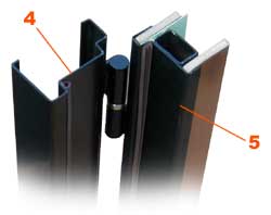 При изготовлении дверей СТАЛ 60-й серии используется два типа стального гнутого профиля сложной формы